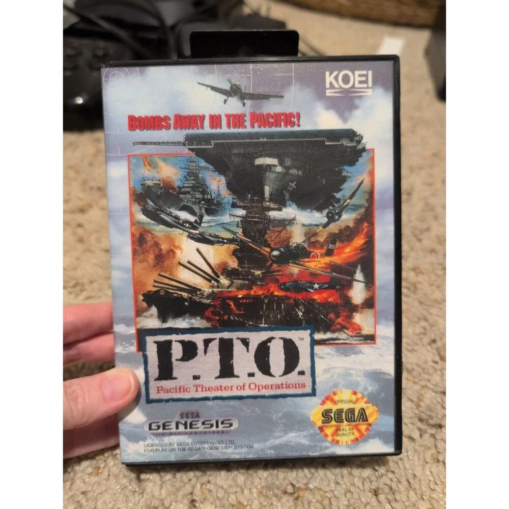 P.T.O. PTO Pacific Theater Of Operations Sega Genesis No Manual